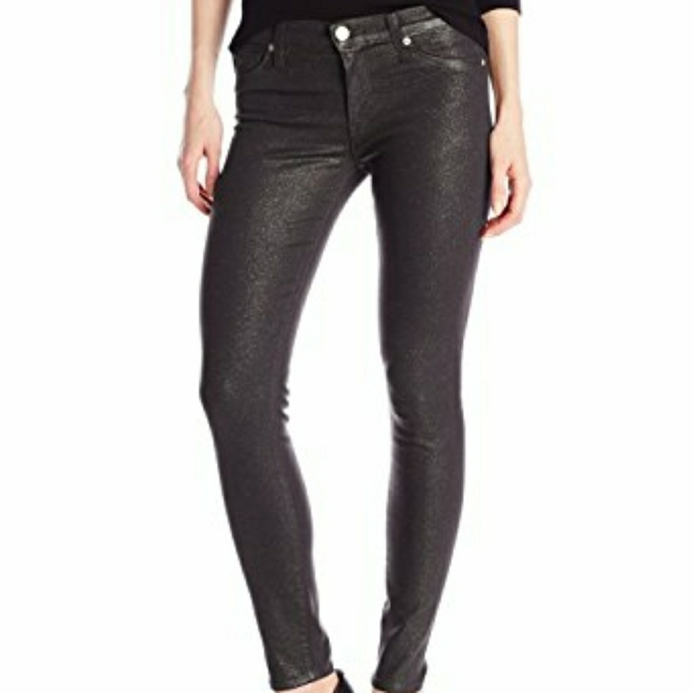 Hudson Nico Mid Rise Super Skinny in Grey Coated